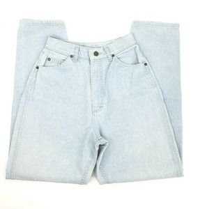 Lee Womens Size 9 Vintage Light Blue Denim High Rise Jeans Made in USA UGWA